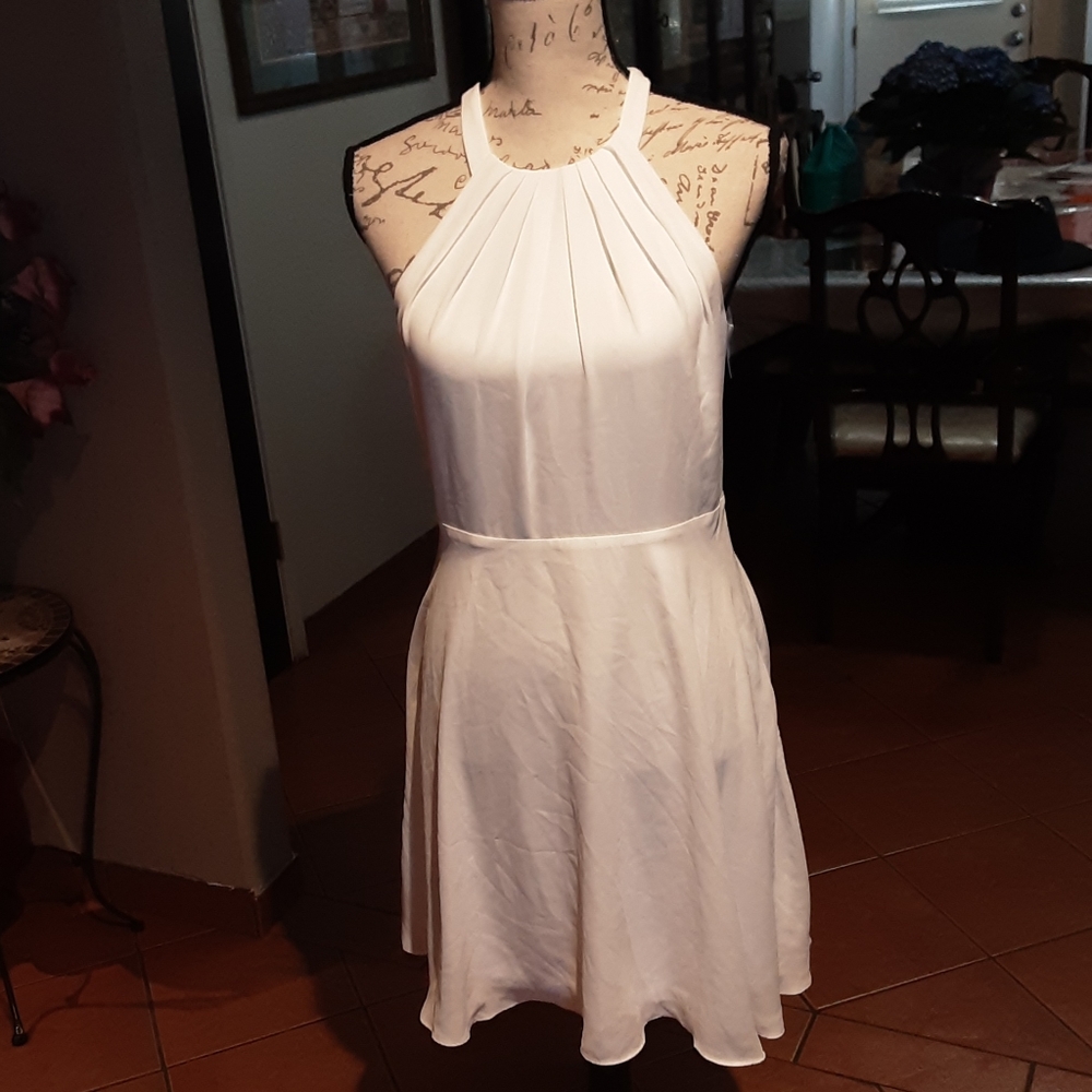 EXPRESS White Polyester dress